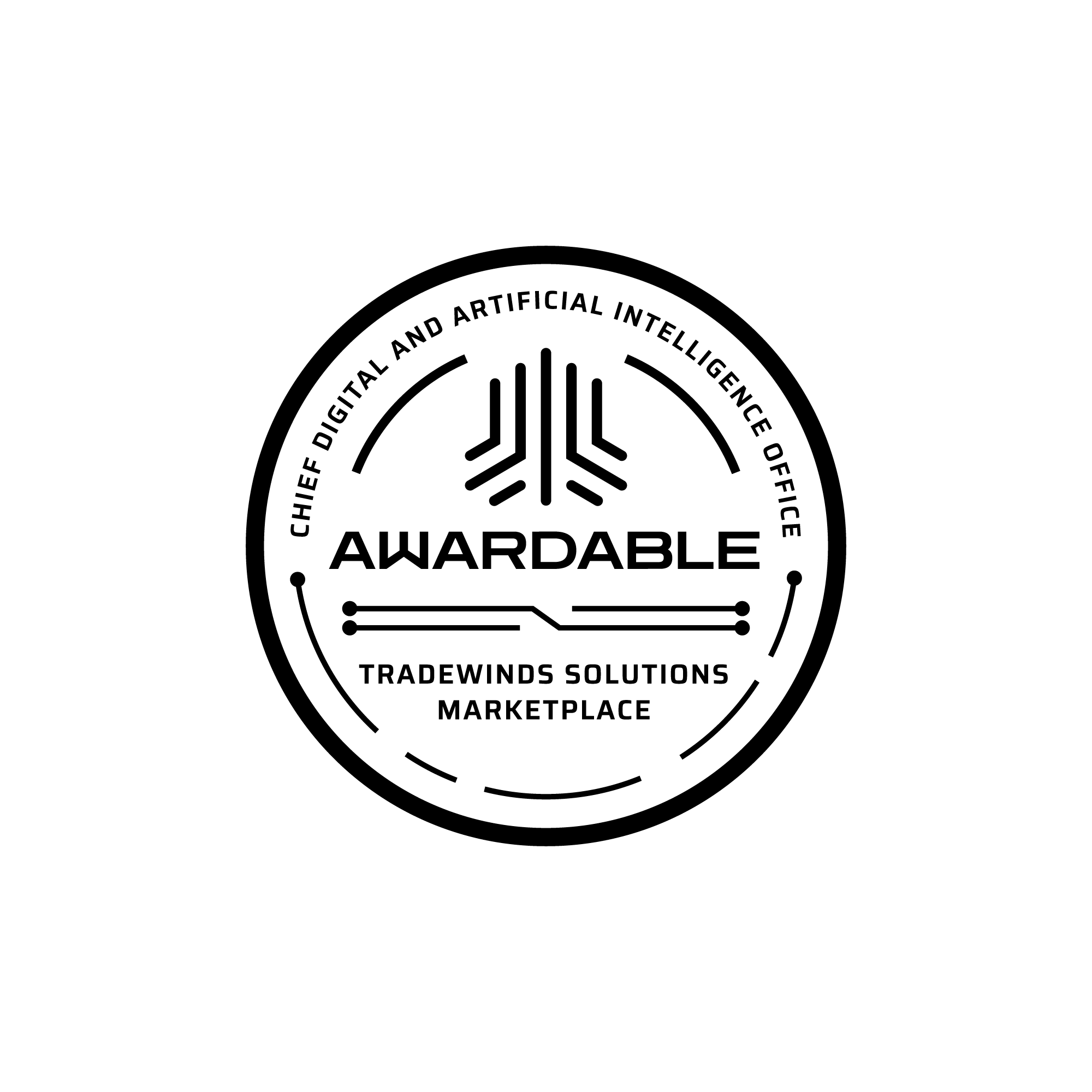 Tradewinds Solutions Marketplace Awardable badge — U.S. Department of Defense Chief Digital and Artificial Intelligence Office (CDAO)